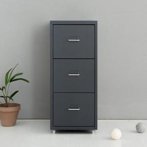[인터데코]철제서랍장 3단서랍장 케비닛 MK20886