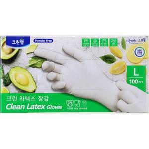 크린랩 라텍스장갑 대형 100매