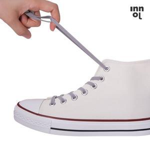 [이놀] 플랫형 고무 신발끈 운동화끈 하이탑 컨버스 140cm