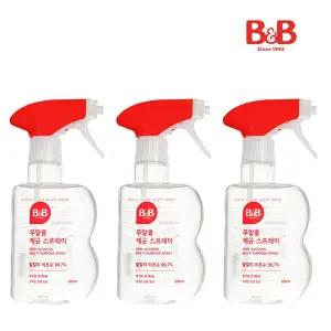 비앤비 살균 소독 제균 스프레이 300ml 3입(살균/소독/알콜)_KT08