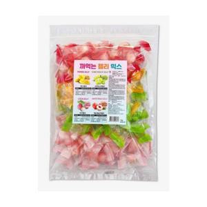 까먹는 젤리 4가지맛 믹스 (망고+리치+샤인머스캣+백도복숭아)  1kg x 1개