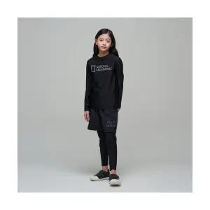 내셔널 지오그래픽 키즈 케이투 K242UWL610 반바지 롱 레깅스 CARBONBLACK 129614