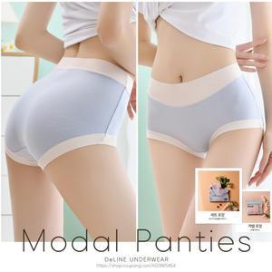 모달 투톤 팬티 여성 여자 이너리즘 개별포장 심리스