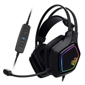 [포토리뷰이벤트] COX SCARLET 가상 7.1 RGB 노이즈캔슬링 헤드셋 블랙