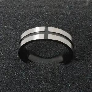 [골드러쉬] R229 패션링 남녀공용 빈티지 엔틱 커플링 스텐레스반지 6mm 십자가 남자반지