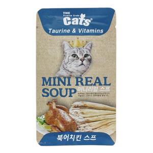 미니리얼 고양이 북어 치킨 스프 파우치 20개 선물 죽