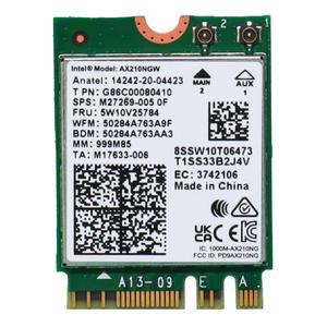 ASRock Jupiter X600 X300 A320 전용 AX210NGW 무선랜카드 Wi-Fi 6E (802.11ax) 블루투스 5.3 지원
