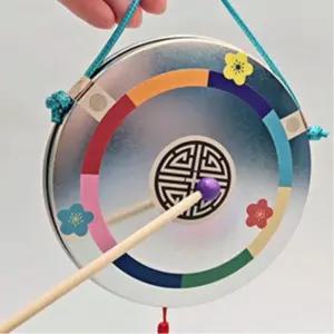 전통악기 꽹과리 만들기 4개 악기 쉬운 키트 어린이 컬러링 양로원 명절 키즈 창의