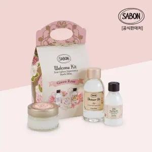 [사봉] 웰컴 키트 그린로즈  (샤워오일 바디스크럽 실키바디밀크)