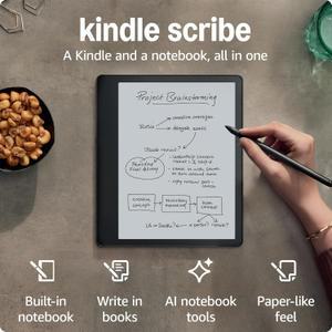 킨들 Kindle Scribe 64GB 읽기 쓰기 저널링 및 스케치 10.2인치 300ppi Paperwhite 디스플레이 포함 프리미
