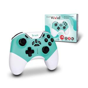 브룩 Vivid 무선 블루투스 호환 컨트롤러, PC, iOS, 안드로이드, 스위치, OLED, 라이트용 게임 패드 조이스