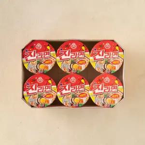 오뚜기 진라면 매운맛 컵 (65GX6)