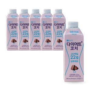 종근당건강 다이어트코치 초코 280ml x6개