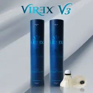 VIREX V3 KK7000 배드민턴 셔틀콕 12개입 25타 1박스 동호회 클럽 1등급 거위깃털 2단합성코르크