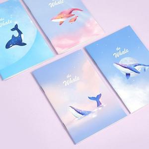 핑크풋 고래 미니노트 핸디수첩 휴대용 학생 메모장 캐릭터노트