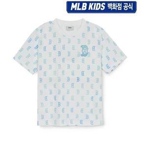 [MLB키즈](강남점)[벡화점공식] 25SS 썸머 모노그램 티셔츠 7ATSM0153-43SBL