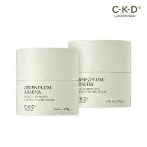 CKD 청매실 AHA BHA 메이크업제로 갈아쓰는 클렌징 오일밤 50g 2개