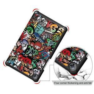 360 회전 스탠드 브래킷 플립 가죽 케이스 화웨이 MediaPad M5 8.4 SHT-W09 태블릿 커버 Custer Tri 3 Fold