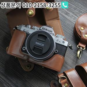 Z-fc 케이스 Pu 가죽 카메라 Z50 Nikon ZFC 오픈 배터리 스트랩 미니