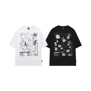 매장정품 오드스튜디오 ODDSTUDIO 디지몬 어드벤처 In-Training Ⅱ Digimon Over Fit T-shirt - 2COLOR OO5