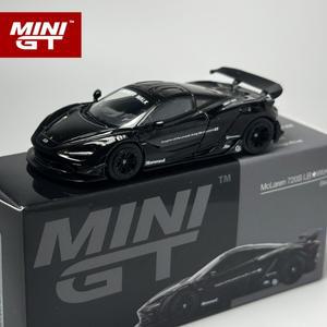 미니GT 1:64 맥라렌 720S LB 블랙 합금 자동차 모델 777 작동