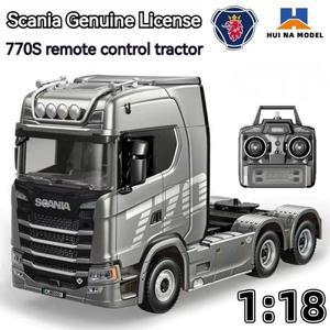 후아나 스카니아 770s 1:18 스케일 RC 트랙터 모델 합금 풀 프로포셔널 스로틀 4륜구동 19채널 무선 조종