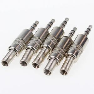 5 개 3.5mm 3극 스테레오 금속 플러그 커넥터 납땜 와이어 터미널 3.5 잭 어댑터