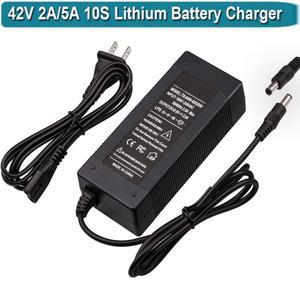 전원 공급 장치 어댑터 충전기, DC 5.5x2.5, 2.1mm, 36V 10S 리튬 이온 배터리, 자체 균형, 42V, 2A, 5A