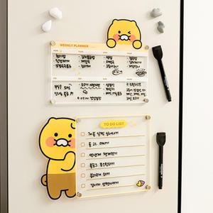 카카오프렌즈 춘식이 마그넷 메모보드 플래너 투두리스트 세트