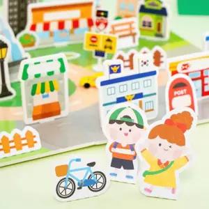 2인용 스토리텔링 나만의 동네만들기 폼보드 세트 어린이미술
