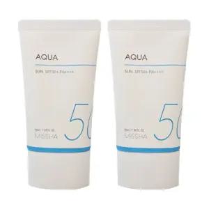미샤 올 어라운드 세이프 블록 아쿠아선크림 50ml 2개