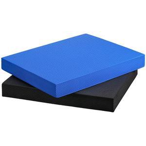 디킨 2개 폼 밸런스 패드 미끄럼 방지 트레이너 사각형 보드 운동 패드 쿠션 여성용 댄싱 밸런스 트레이닝 운동 요가 물리 , 블랙 앤 다크 블루