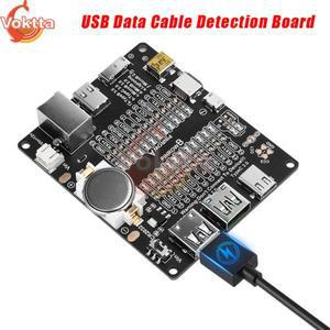 USB 데이터 케이블 감지 보드 C타입 마이크로 테스터 단락 온 오프 전환용 검사기