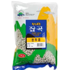 청산유곡 잡곡 깐완두콩 거피 생완두콩 1키로