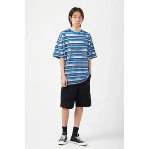 1561488 CARHARTT WIP 반팔 자비에 와플 티셔츠 - CLASSIC BLUE/WHITE