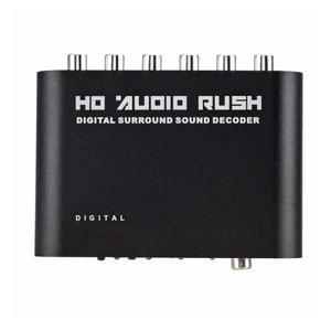 5.1 CH 디지털-아날로그 오디오 디코더 증폭기 SPDIF 동축-RCA DTS AC3 광학 디지털 아날로그 변환