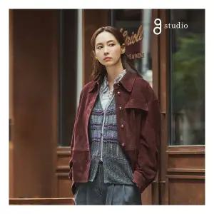 지스튜디오 25FW 캐시미어울혼방 뉴옴브레 가디건