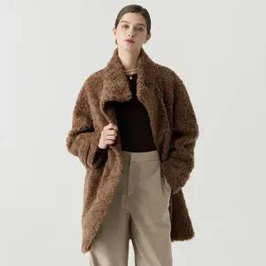 디아루체 25FW 호주산 양모 100% 케이프 코트