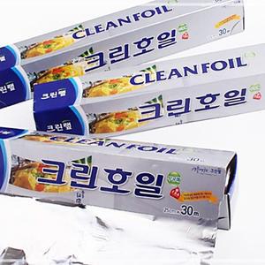 크린랩 크린호일 15미크론 30M X 33CM 호일 종이호일 클린호일 업소용호일 가정용호일