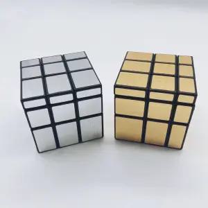 매직큐브 3x3 프리미엄 미러 큐브 33 퍼즐 333 Mirror 실버 골드