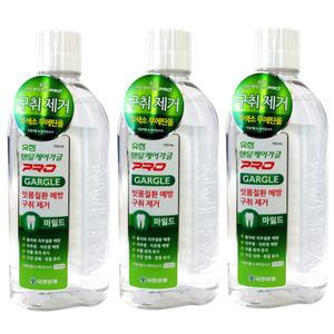 유한) 덴탈케어 가글 프로 750ml 마일드 x 3팩