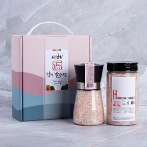 결혼식답례품 결혼 칠순 돌 조문 답례품 핑크솔트 그라인더 SET 설 단체 명절 선물 세트