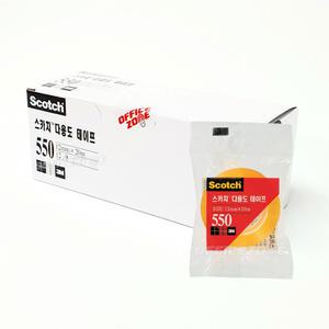 3M 스카치 다용도 테이프 550R 12x20M 12개 1갑 리필