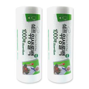 위생대장 쉐프 위생롤백 35x45cm 1000매x2개 실속형 위생백,비닐랩
