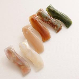 [제이로렌] 프랑스 물결 웨이브 포인트 집게핀 H01049