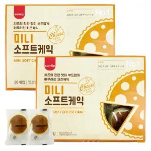 삼립 미니 소프트 치즈케익 40g x 20개 x 2박스