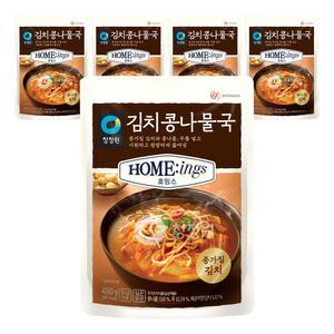 [소비기한 임박] 청정원 호밍스 김치콩나물국, 450g, 5개