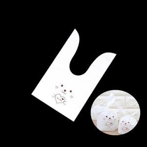 귀여운 동물모양봉투 선물포장보자기 화이트 토끼백 유치원간식봉투 답례 구디백