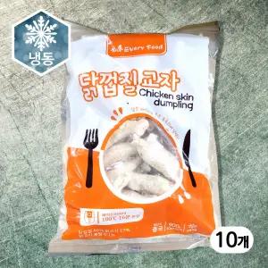 냉동 닭껍질 교자 900g x 10개, 사이드 소스 서비스!!! 안주 닭껍질만두 고소미치킨 아이스박스 기본제공