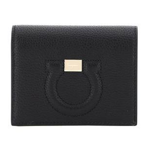 [FERRAGAMO] 24SS 간치니 시티 반지갑 블랙 22-D514 0736967